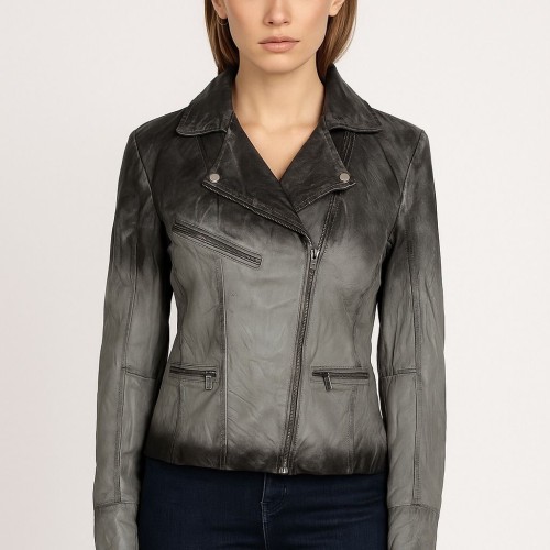 SPRAY LEATHER JACKET