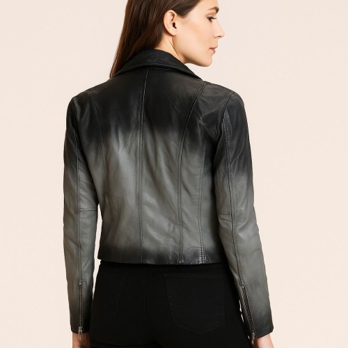 SPRAY LEATHER JACKET